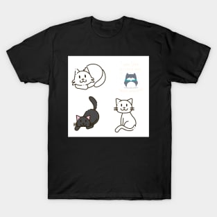 Kitten 4 pk Stickers Collection T-Shirt